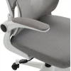 ΚΑΡΕΚΛΑ ΓΡΑΦΕΙΟΥ KESI HM1222.02 ΑΝΟΙΧΤΟ ΓΚΡΙ MESH--ΛΕΥΚΟ PP 52x50x122Υεκ.