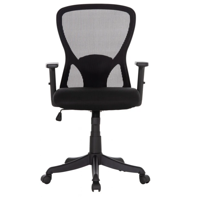 ΚΑΡΕΚΛΑ ΓΡΑΦΕΙΟΥ KRAM HM1208.01 ΜΑΥΡΟΣ ΣΚΕΛΕΤΟΣ--ΜΑΥΡΟ MESH 64x64x100-108Υεκ.