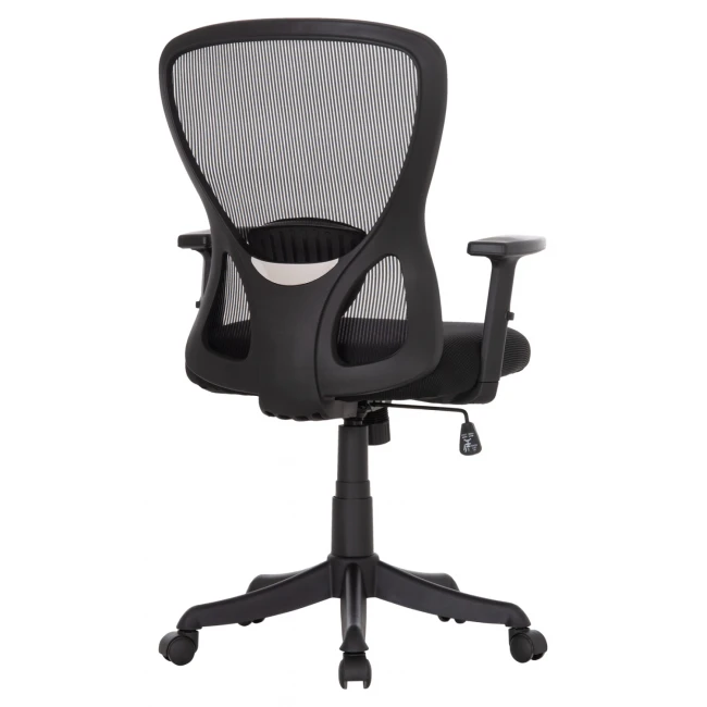 ΚΑΡΕΚΛΑ ΓΡΑΦΕΙΟΥ KRAM HM1208.01 ΜΑΥΡΟΣ ΣΚΕΛΕΤΟΣ--ΜΑΥΡΟ MESH 64x64x100-108Υεκ.