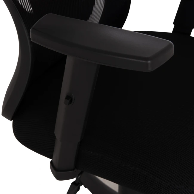 ΚΑΡΕΚΛΑ ΓΡΑΦΕΙΟΥ KRAM HM1208.01 ΜΑΥΡΟΣ ΣΚΕΛΕΤΟΣ--ΜΑΥΡΟ MESH 64x64x100-108Υεκ.