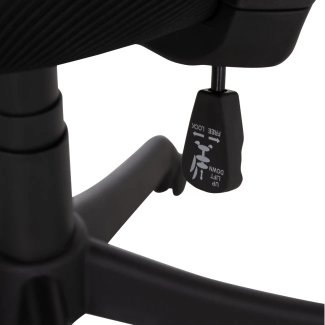 ΚΑΡΕΚΛΑ ΓΡΑΦΕΙΟΥ KRAM HM1208.01 ΜΑΥΡΟΣ ΣΚΕΛΕΤΟΣ--ΜΑΥΡΟ MESH 64x64x100-108Υεκ.