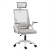 ΚΑΡΕΚΛΑ ΓΡΑΦΕΙΟΥ MATRON HM1226.02 ΛΕΥΚΟ PP--ΑΝΟΙΧΤΟ ΓΚΡΙ MESH 47x47x128Υεκ