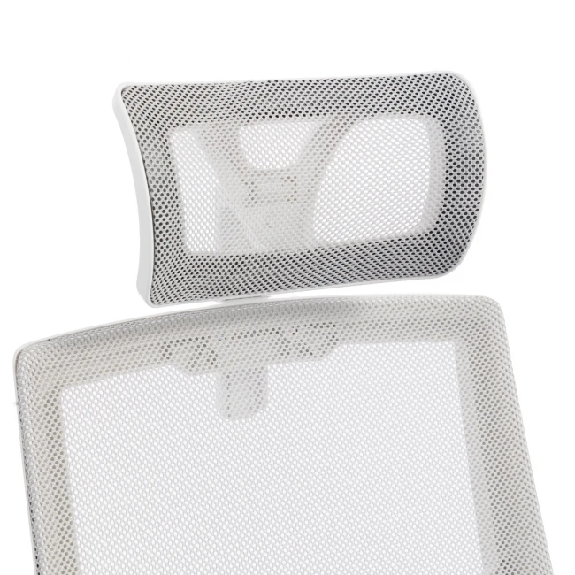 ΚΑΡΕΚΛΑ ΓΡΑΦΕΙΟΥ MATRON HM1226.02 ΛΕΥΚΟ PP--ΑΝΟΙΧΤΟ ΓΚΡΙ MESH 47x47x128Υεκ