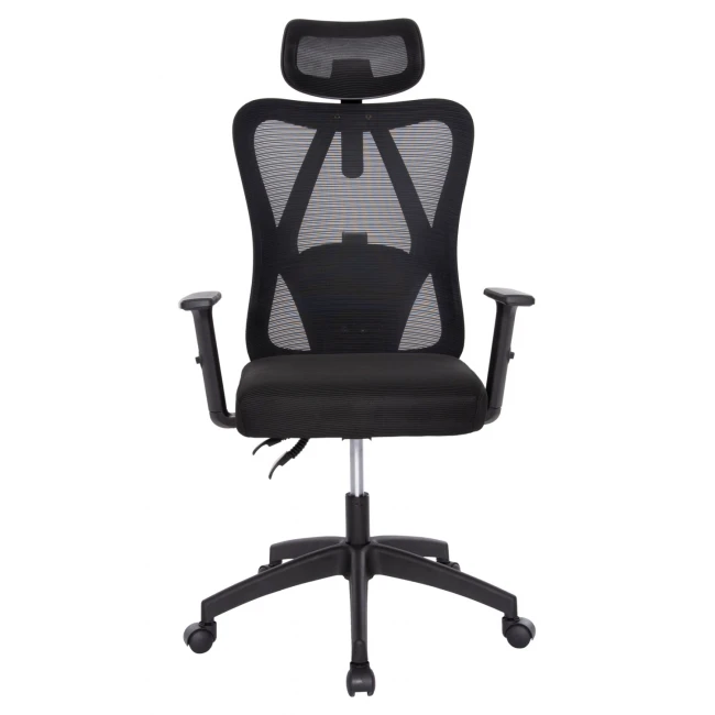 ΚΑΡΕΚΛΑ ΓΡΑΦΕΙΟΥ MEXER HM1195.01 ΜΑΥΡΟ MESH-ΜΕΤΑΛ.ΒΑΣΗ-NYLON ΣΚΕΛΕΤΟΣ 60x49x130Υεκ.