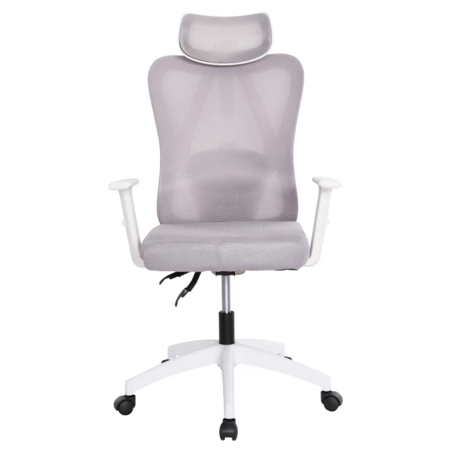 ΚΑΡΕΚΛΑ ΓΡΑΦΕΙΟΥ MEXER HM1195.02 ΓΚΡΙ MESH-ΜΕΤΑΛ.ΒΑΣΗ-ΣΚΕΛΕΤΟΣ ΛΕΥΚΟΣ 68x70x136Υεκ.