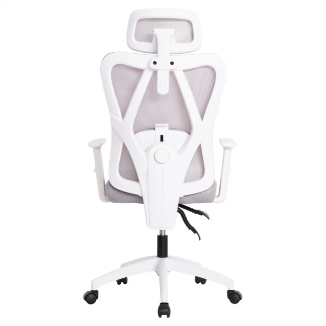 ΚΑΡΕΚΛΑ ΓΡΑΦΕΙΟΥ MEXER HM1195.02 ΓΚΡΙ MESH-ΜΕΤΑΛ.ΒΑΣΗ-ΣΚΕΛΕΤΟΣ ΛΕΥΚΟΣ 68x70x136Υεκ.