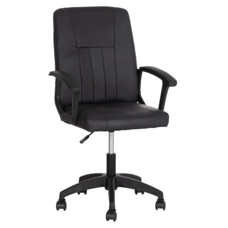 ΚΑΡΕΚΛΑ ΓΡΑΦΕΙΟΥ NIM HM1200.01 ΜΑΥΡΟ PVC-ΜΑΥΡΟΣ ΣΚΕΛΕΤΟΣ & ΒΑΣΗ 58x65x100Υεκ