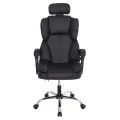 ΚΑΡΕΚΛΑ ΓΡΑΦΕΙΟΥ OCTAVIUS HM1202 ΜΑΥΡΟ PVC & NYLON-ΜΕΤΑΛ.ΧΡΩΜΙΟ ΒΑΣΗ 52x55x128Υεκ