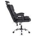ΚΑΡΕΚΛΑ ΓΡΑΦΕΙΟΥ OCTAVIUS HM1202 ΜΑΥΡΟ PVC & NYLON-ΜΕΤΑΛ.ΧΡΩΜΙΟ ΒΑΣΗ 52x55x128Υεκ