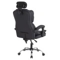 ΚΑΡΕΚΛΑ ΓΡΑΦΕΙΟΥ OCTAVIUS HM1202 ΜΑΥΡΟ PVC & NYLON-ΜΕΤΑΛ.ΧΡΩΜΙΟ ΒΑΣΗ 52x55x128Υεκ