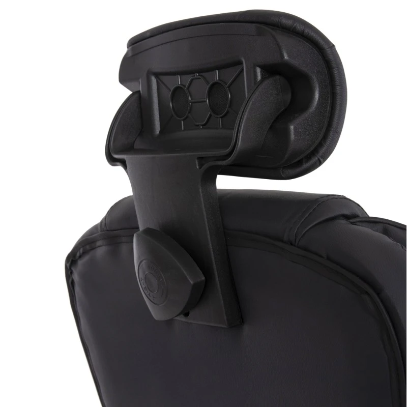 ΚΑΡΕΚΛΑ ΓΡΑΦΕΙΟΥ OCTAVIUS HM1202 ΜΑΥΡΟ PVC & NYLON-ΜΕΤΑΛ.ΧΡΩΜΙΟ ΒΑΣΗ 52x55x128Υεκ