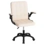 ΚΑΡΕΚΛΑ ΓΡΑΦΕΙΟΥ PORTIMA HM1197.04 ΜΠΕΖ PVC-ΜΑΥΡΟΣ ΣΚΕΛΕΤΟΣ & ΒΑΣΗ 66.5x57x97Υεκ