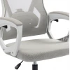 ΚΑΡΕΚΛΑ ΓΡΑΦΕΙΟΥ SALAS HM1223.02 P.P. ΛΕΥΚΟ-ΓΚΡΙ MESH ΥΦΑΣΜΑ 60x60x118-128Υεκ
