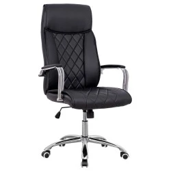 ΚΑΡΕΚΛΑ ΓΡΑΦΕΙΟΥ SHAILA HM1104.01 ΣΕ ΧΡΩΜΑ ΜΑΥΡΟ 64x68x116-123Υεκ.