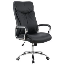ΚΑΡΕΚΛΑ ΓΡΑΦΕΙΟΥ SHASHI HM1093.01 ΜΑΥΡΟ PU 63x80x118-126Υ