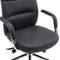 ΚΑΡΕΚΛΑ ΓΡΑΦΕΙΟΥ TEETER HM18355.01 ΜΑΥΡΟ PU ΔΕΡΜΑ--ΒΑΣΗ ΧΡΩΜΙΟΥ 67x66x121Υεκ