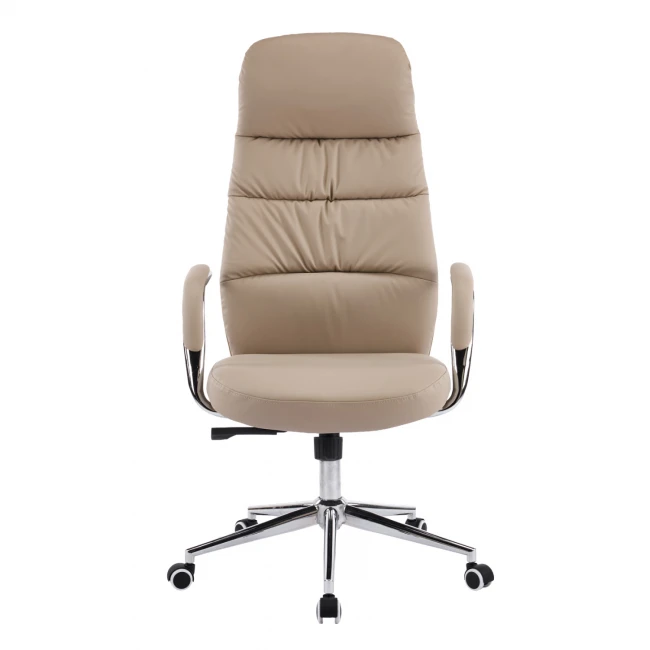 ΚΑΡΕΚΛΑ ΓΡΑΦΕΙΟΥ TEETER HM18355.02 ΜΠΕΖ PU ΔΕΡΜΑ--ΒΑΣΗ ΧΡΩΜΙΟΥ 67x66x121Υεκ