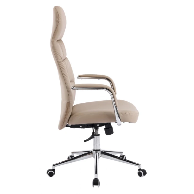 ΚΑΡΕΚΛΑ ΓΡΑΦΕΙΟΥ TEETER HM18355.02 ΜΠΕΖ PU ΔΕΡΜΑ--ΒΑΣΗ ΧΡΩΜΙΟΥ 67x66x121Υεκ