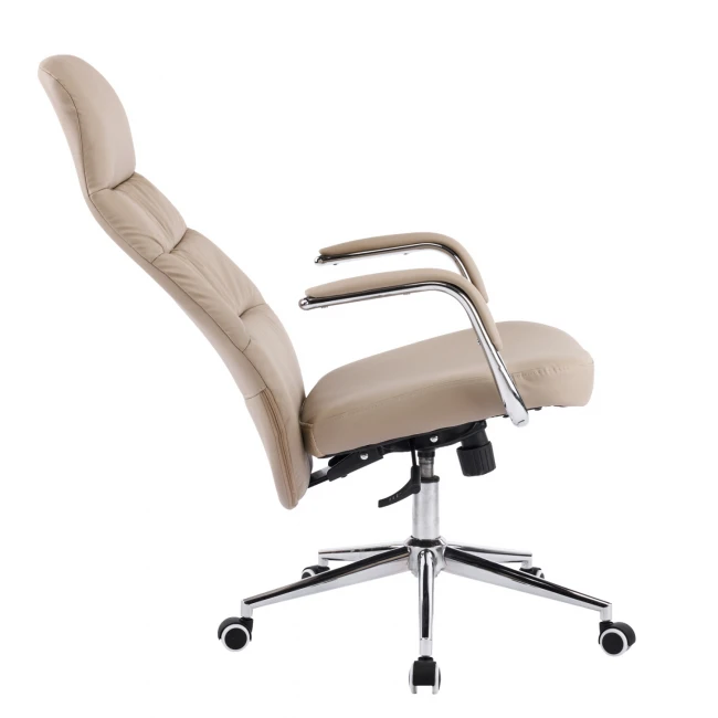 ΚΑΡΕΚΛΑ ΓΡΑΦΕΙΟΥ TEETER HM18355.02 ΜΠΕΖ PU ΔΕΡΜΑ--ΒΑΣΗ ΧΡΩΜΙΟΥ 67x66x121Υεκ