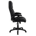 ΚΑΡΕΚΛΑ ΓΡΑΦΕΙΟΥ THORIN HM1050.01 ΜΕ MASSAGE ΜΑΥΡΗ HOMEMARKT 62x70x127Y εκ.