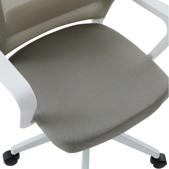ΚΑΡΕΚΛΑ ΓΡΑΦΕΙΟΥ VELOCITY HM1229.02 ΛΕΥΚΟ PP--ΑΝΟΙΧΤΟ ΓΚΡΙ MESH 61x62x123Υεκ