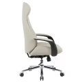 ΚΑΡΕΚΛΑ ΓΡΑΦΕΙΟΥ PREMIUM VELUM HM1233.02 ΜΠΕΖ PU--ΒΑΣΗ ΧΡΩΜΙΟΥ 71x69x116-122Υεκ.