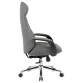 ΚΑΡΕΚΛΑ ΓΡΑΦΕΙΟΥ PREMIUM VELUM HM1233.10 ΓΚΡΙ PU--ΒΑΣΗ ΧΡΩΜΙΟΥ 71x69x116-122Υεκ.