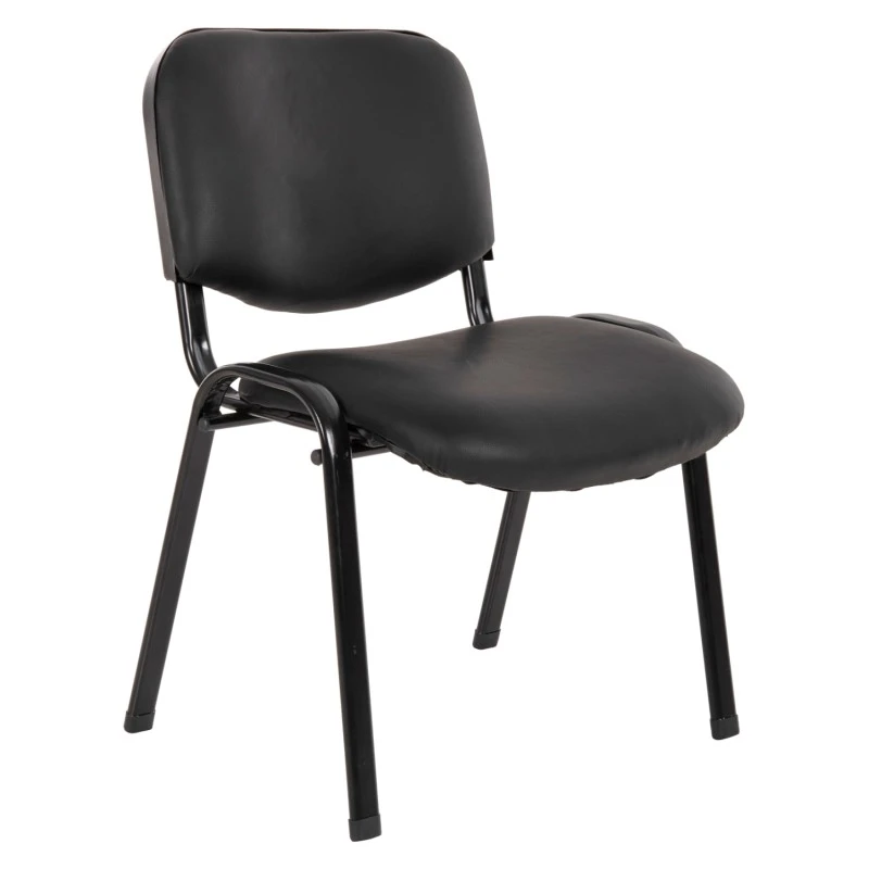 ΚΑΡΕΚΛΑ JANISHA HM1010.01 ΜΕ ΔΕΡΜΑΤΙΝΗ PU ΜΑΥΡΟ 54x59x78 εκ.