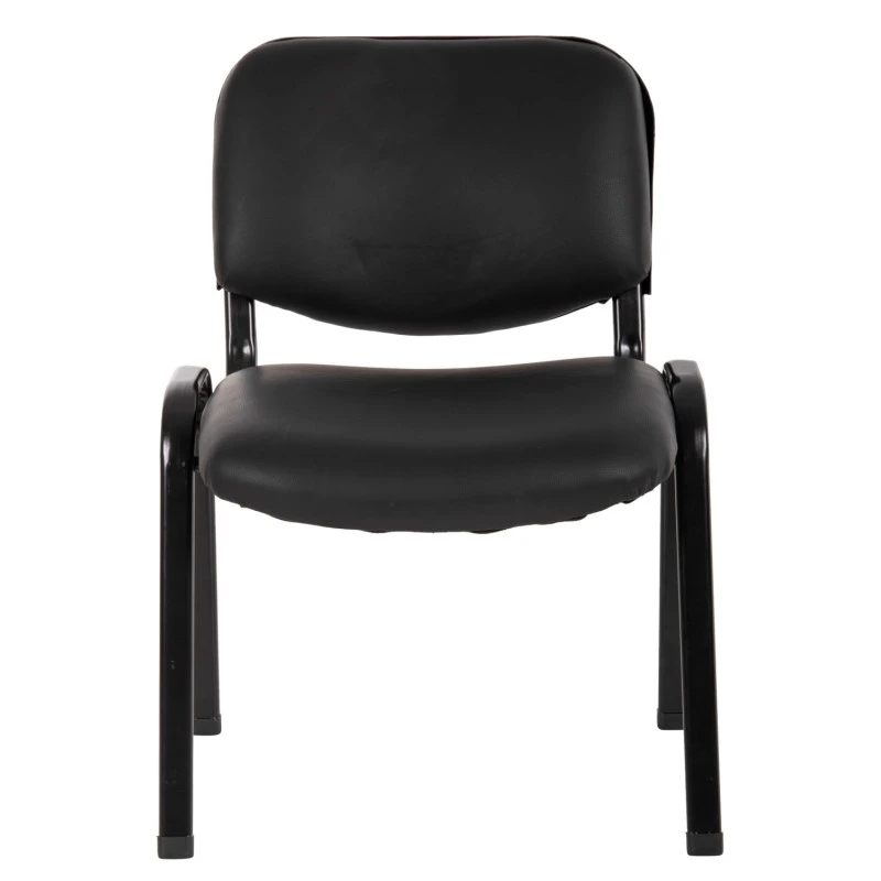 ΚΑΡΕΚΛΑ JANISHA HM1010.01 ΜΕ ΔΕΡΜΑΤΙΝΗ PU ΜΑΥΡΟ 54x59x78 εκ.
