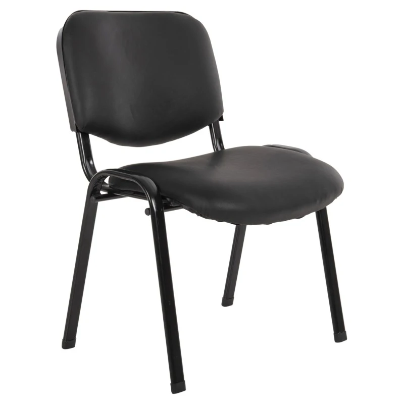 ΚΑΡΕΚΛΑ JANISHA HM1010.01 ΜΕ ΔΕΡΜΑΤΙΝΗ PU ΜΑΥΡΟ 54x59x78 εκ.