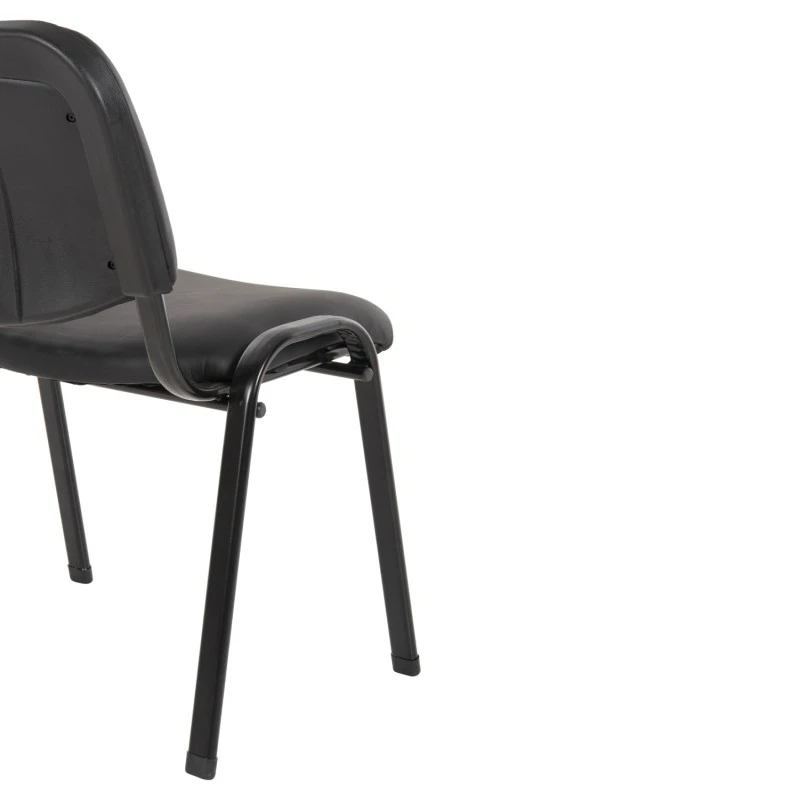 ΚΑΡΕΚΛΑ JANISHA HM1010.01 ΜΕ ΔΕΡΜΑΤΙΝΗ PU ΜΑΥΡΟ 54x59x78 εκ.