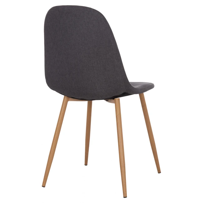 ΚΑΡΕΚΛΑ LEONARDO HM00100.10  ΜΕ ΜΕΤΑΛΛΙΚΑ ΠΟΔΙΑ & ΥΦΑΣΜΑ ΓΚΡΙ  45x51.5x85Υεκ.