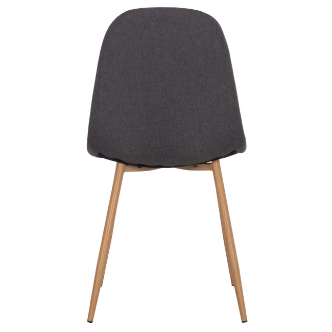 ΚΑΡΕΚΛΑ LEONARDO HM00100.10  ΜΕ ΜΕΤΑΛΛΙΚΑ ΠΟΔΙΑ & ΥΦΑΣΜΑ ΓΚΡΙ  45x51.5x85Υεκ.