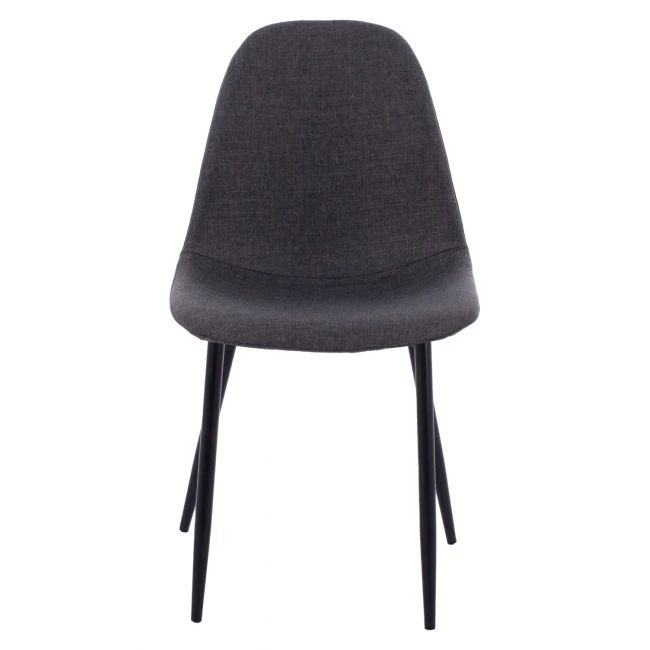 ΚΑΡΕΚΛΑ LEONARDO ΜΕ ΥΦΑΣΜΑ ΓΚΡΙ ΣΚΟΥΡΟ ΚΑΙ ΜΑΥΡΑ ΜΕΤΑΛΛΙΚΑ ΠΟΔΙΑ HM00100.16 43,5x59x84Υ εκ.