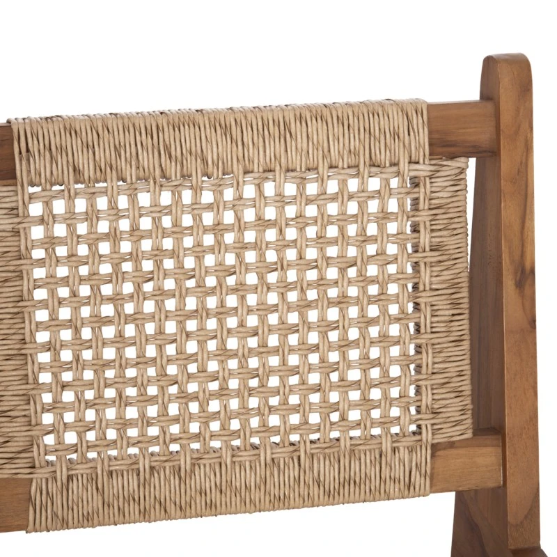 ΚΑΡΕΚΛΑ LOUNGE LUKILLA HM9913 ΞΥΛΟ TEAK ΣΕ ΦΥΣΙΚΟ--ΣΥΝΘ.ΣΧΟΙΝΙ ΜΠΕΖ 55,5x74x65Υεκ.