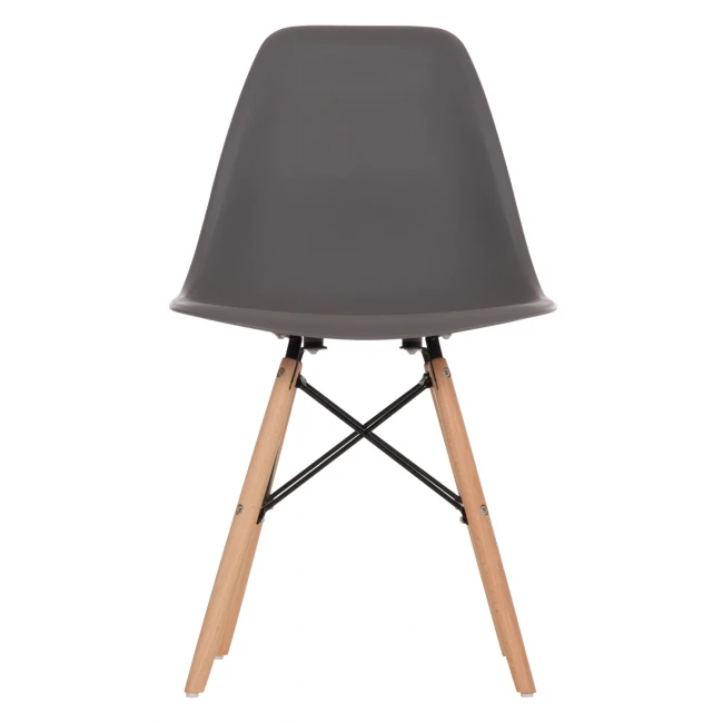 ΚΑΡΕΚΛΑ ΜΕ ΞΥΛΙΝΑ ΠΟΔΙΑ ΚΑΙ ΚΑΘΙΣΜΑ TWIST PP ΓΚΡΙ HM8460.10 46x50x82 εκ.