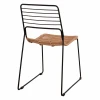 ΚΑΡΕΚΛΑ ΜΕΤΑΛΛΙΚΗ ALLEGRA HM5694 ΜΕ WICKER ΜΠΕΖ 51x54x83Υ εκ.
