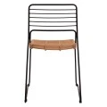 ΚΑΡΕΚΛΑ ΜΕΤΑΛΛΙΚΗ ALLEGRA HM5694 ΜΕ WICKER ΜΠΕΖ 51x54x83Υ εκ.