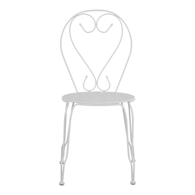 ΚΑΡΕΚΛΑ ΜΕΤΑΛΛΙΚΗ AMORE ΛΕΥΚΗ 42x48x90 εκ. HM5007.12