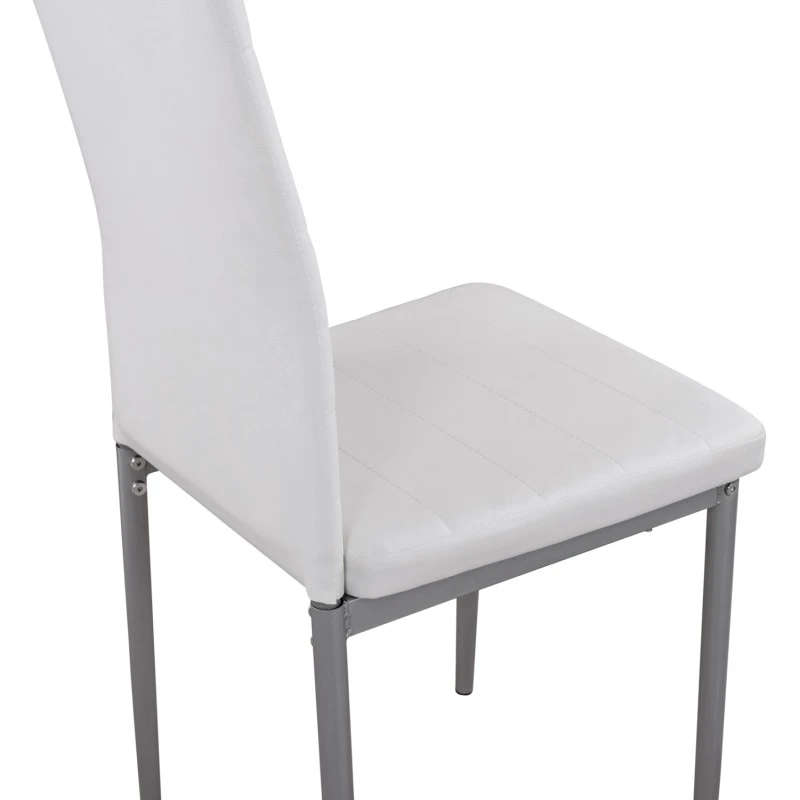 ΚΑΡΕΚΛΑ ΜΕΤΑΛΛΙΚΗ LADY HM0037.11 ΛΕΥΚΟ PU ΜΕΤΑΛΛΙΚΟ ΣΚΕΛΕΤΟ K/D 40x48x95 εκ.
