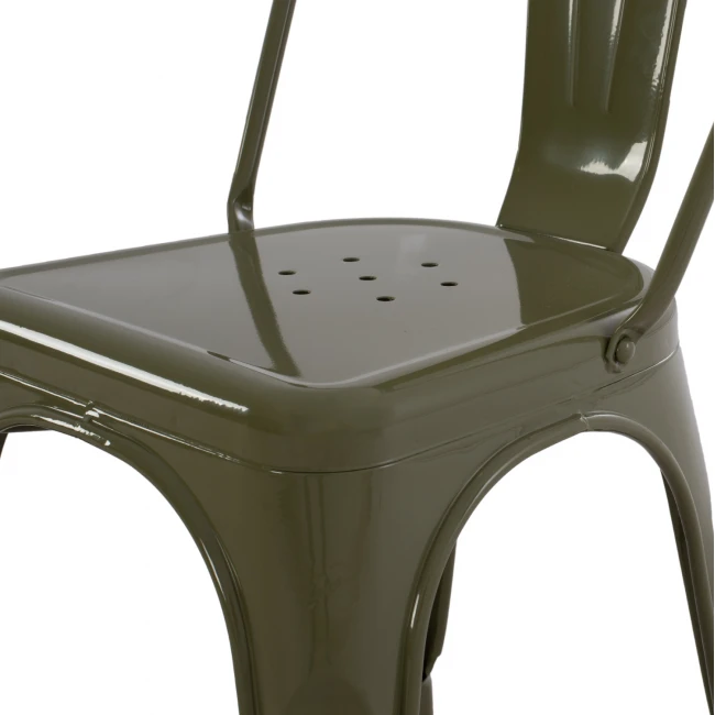 ΚΑΡΕΚΛΑ ΜΕΤΑΛΛΙΚΗ MELITA-PRO HM8641.43 ΣΕ DARK OLIVE GREEN 44x47x84.5Υεκ.