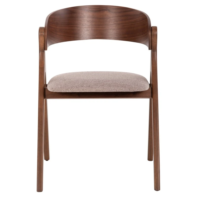 ΚΑΡΕΚΛΑ NEKKER HM9739.01 RUBBERWOOD ΣΕ ΚΑΡΥΔΙ-ΓΚΡΙ ΥΦΑΣΜΑ ΚΑΘΙΣΜΑ 56x55x78Yεκ.