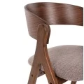 ΚΑΡΕΚΛΑ NEKKER HM9739.01 RUBBERWOOD ΣΕ ΚΑΡΥΔΙ-ΓΚΡΙ ΥΦΑΣΜΑ ΚΑΘΙΣΜΑ 56x55x78Yεκ.
