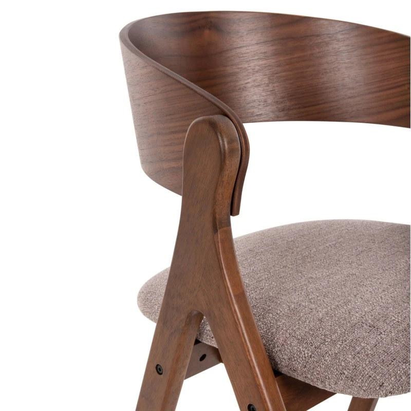 ΚΑΡΕΚΛΑ NEKKER HM9739.01 RUBBERWOOD ΣΕ ΚΑΡΥΔΙ-ΓΚΡΙ ΥΦΑΣΜΑ ΚΑΘΙΣΜΑ 56x55x78Yεκ.
