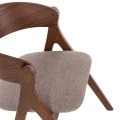ΚΑΡΕΚΛΑ NEKKER HM9739.01 RUBBERWOOD ΣΕ ΚΑΡΥΔΙ-ΓΚΡΙ ΥΦΑΣΜΑ ΚΑΘΙΣΜΑ 56x55x78Yεκ.