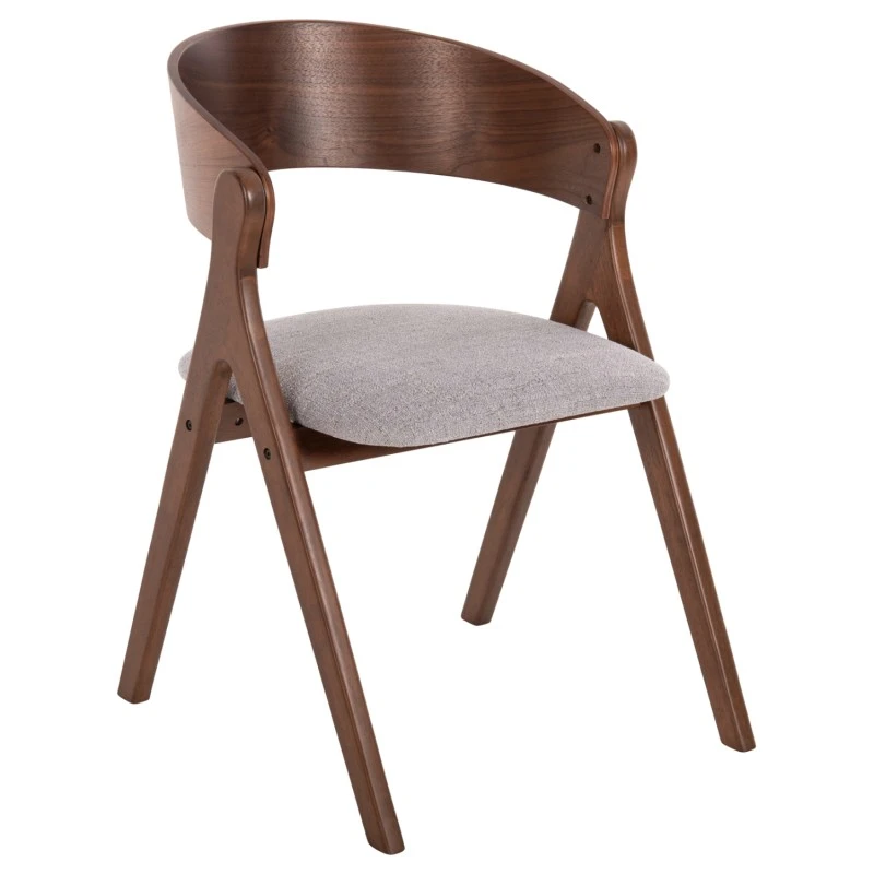 ΚΑΡΕΚΛΑ NEKKER HM9739.02 RUBBERWOOD ΣΕ ΚΑΡΥΔΙ-ΜΠΕΖ ΥΦΑΣΜΑ ΚΑΘΙΣΜΑ 56x55x78Yεκ.