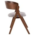 ΚΑΡΕΚΛΑ NEKKER HM9739.02 RUBBERWOOD ΣΕ ΚΑΡΥΔΙ-ΜΠΕΖ ΥΦΑΣΜΑ ΚΑΘΙΣΜΑ 56x55x78Yεκ.