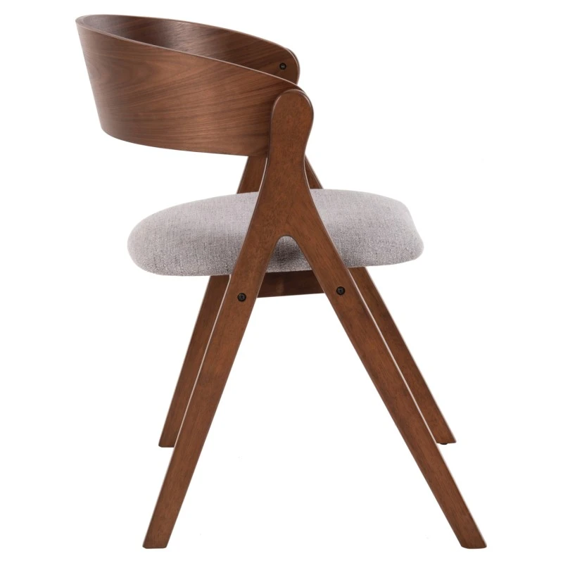ΚΑΡΕΚΛΑ NEKKER HM9739.02 RUBBERWOOD ΣΕ ΚΑΡΥΔΙ-ΜΠΕΖ ΥΦΑΣΜΑ ΚΑΘΙΣΜΑ 56x55x78Yεκ.