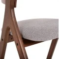 ΚΑΡΕΚΛΑ NEKKER HM9739.02 RUBBERWOOD ΣΕ ΚΑΡΥΔΙ-ΜΠΕΖ ΥΦΑΣΜΑ ΚΑΘΙΣΜΑ 56x55x78Yεκ.