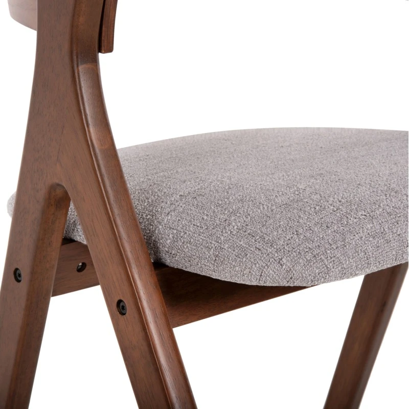ΚΑΡΕΚΛΑ NEKKER HM9739.02 RUBBERWOOD ΣΕ ΚΑΡΥΔΙ-ΜΠΕΖ ΥΦΑΣΜΑ ΚΑΘΙΣΜΑ 56x55x78Yεκ.